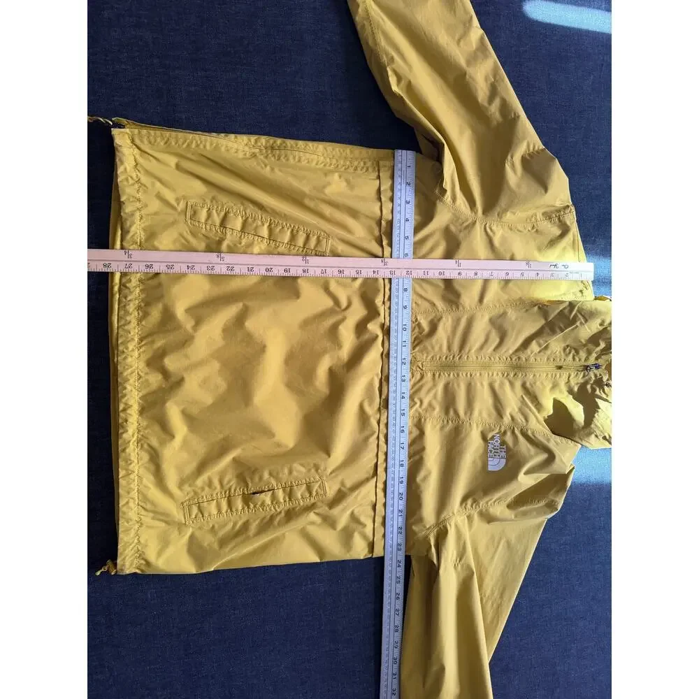 The North Face Yellow Windbreaker Jacket Men's M Half Zip Hooded